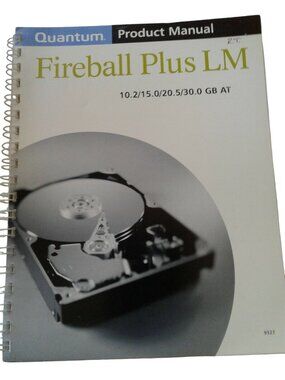 Computer Quantum Product Manual Fireball Plus LM 10.2/ 15.0 / 20.5 / 30.0 GM AT